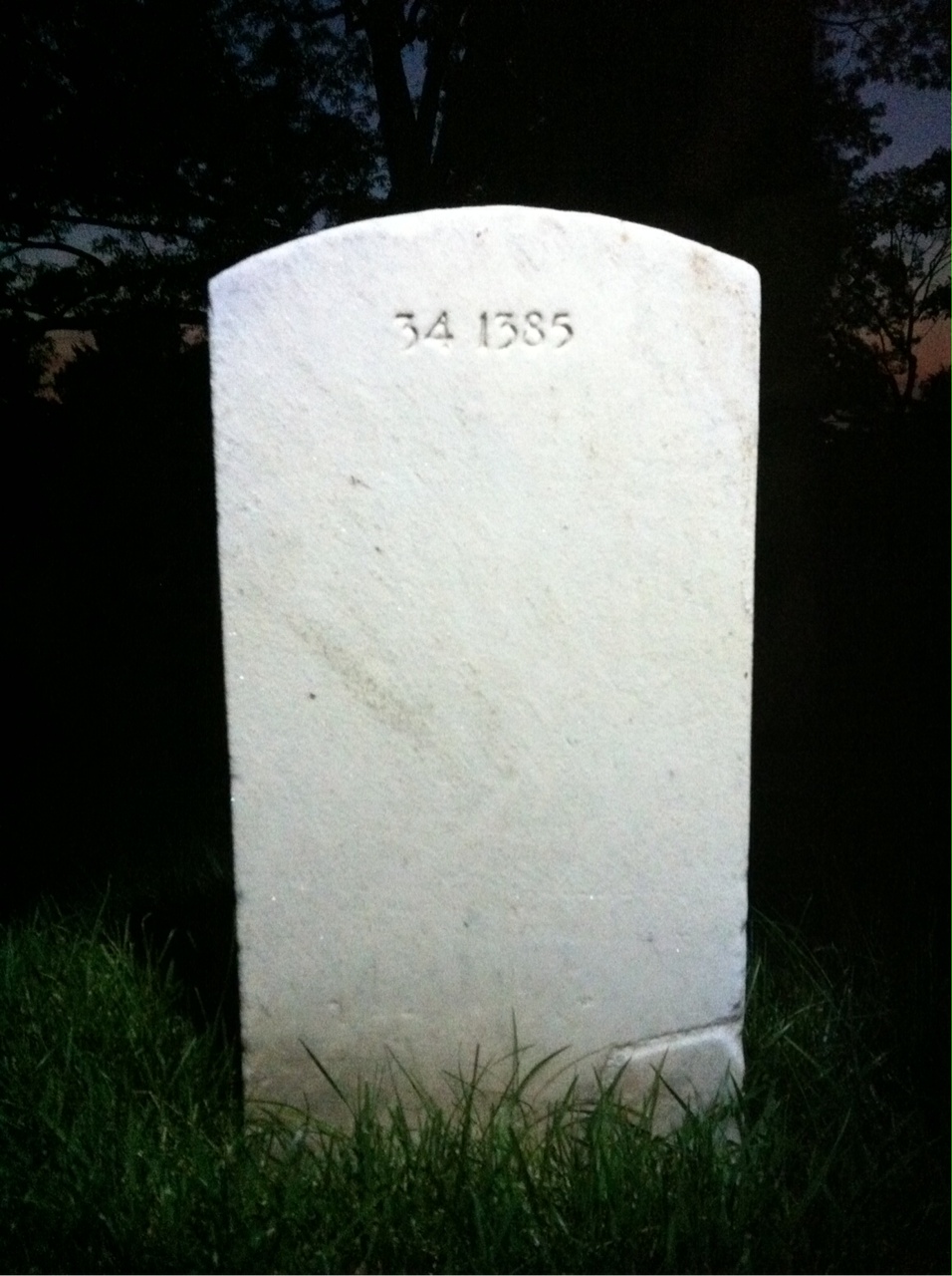 Back of headstone — Harry Mckay