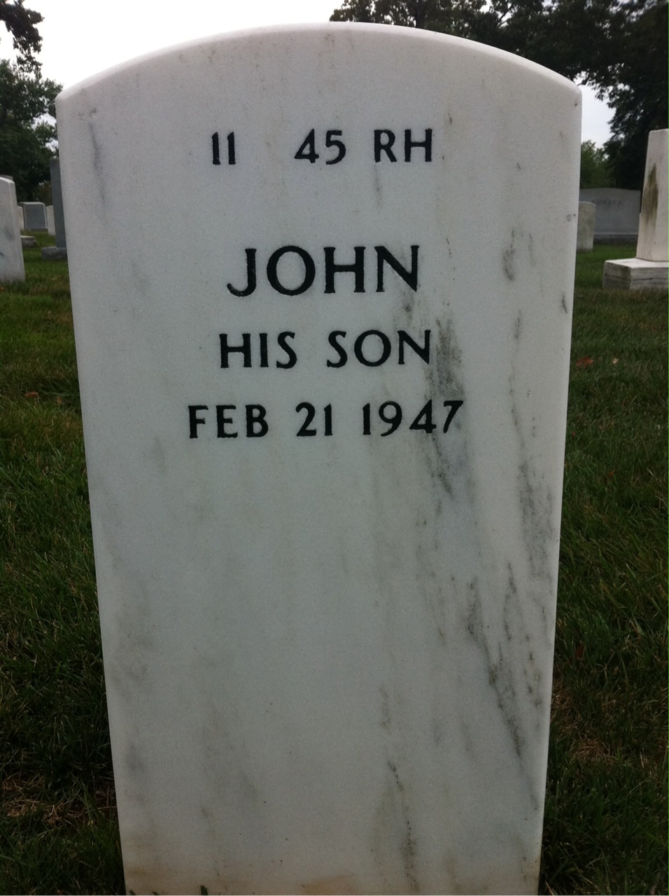 Back of headstone — John Baltrukonis