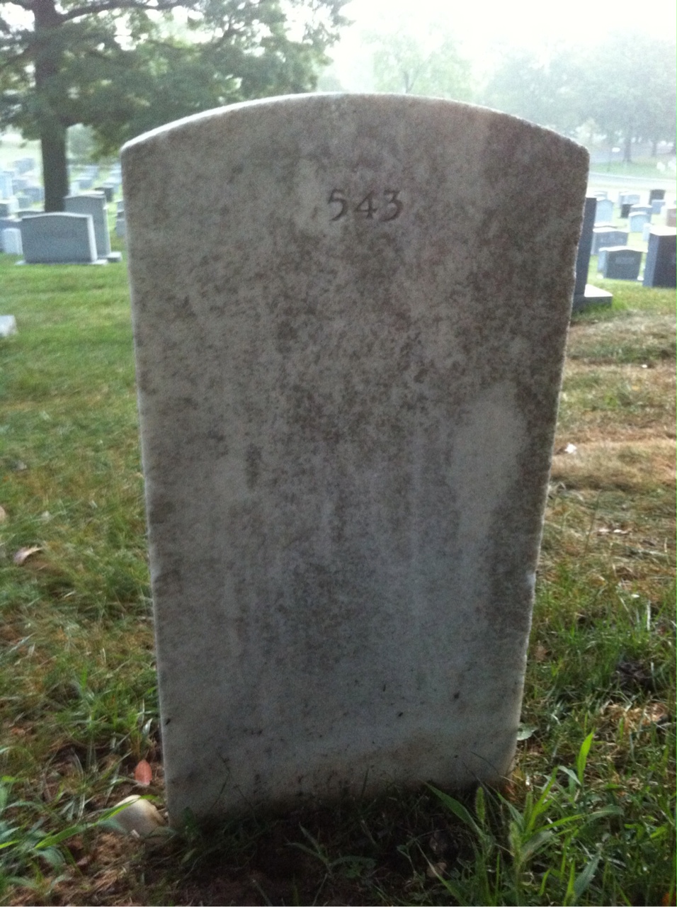 Back of headstone — Florence Myers