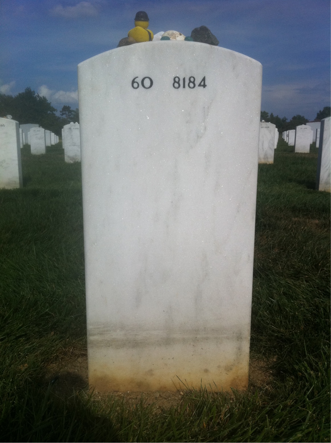 Back of headstone — Russell Verdugo