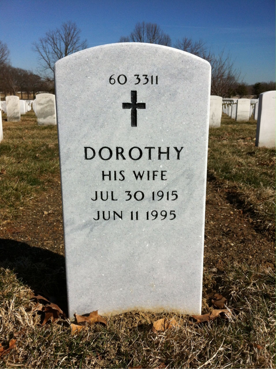 Back of headstone — William Monagan