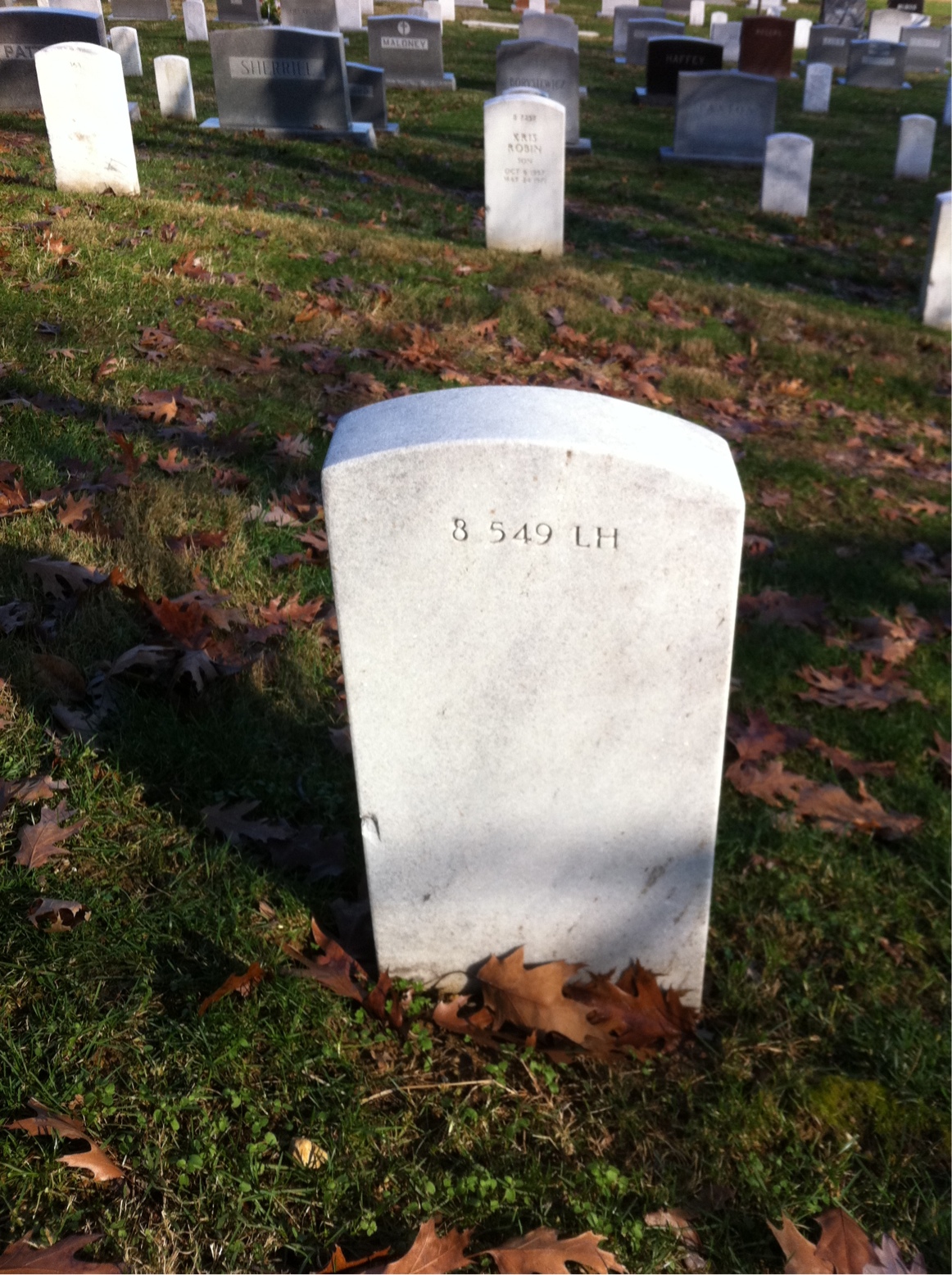 Back of headstone — Elizabeth Mikkelsen