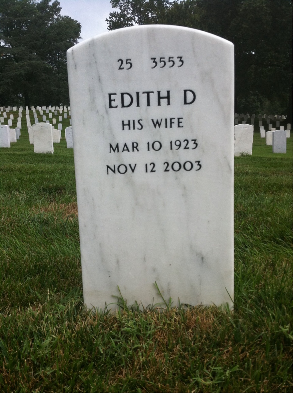 Back of headstone — Emil Ulanowicz