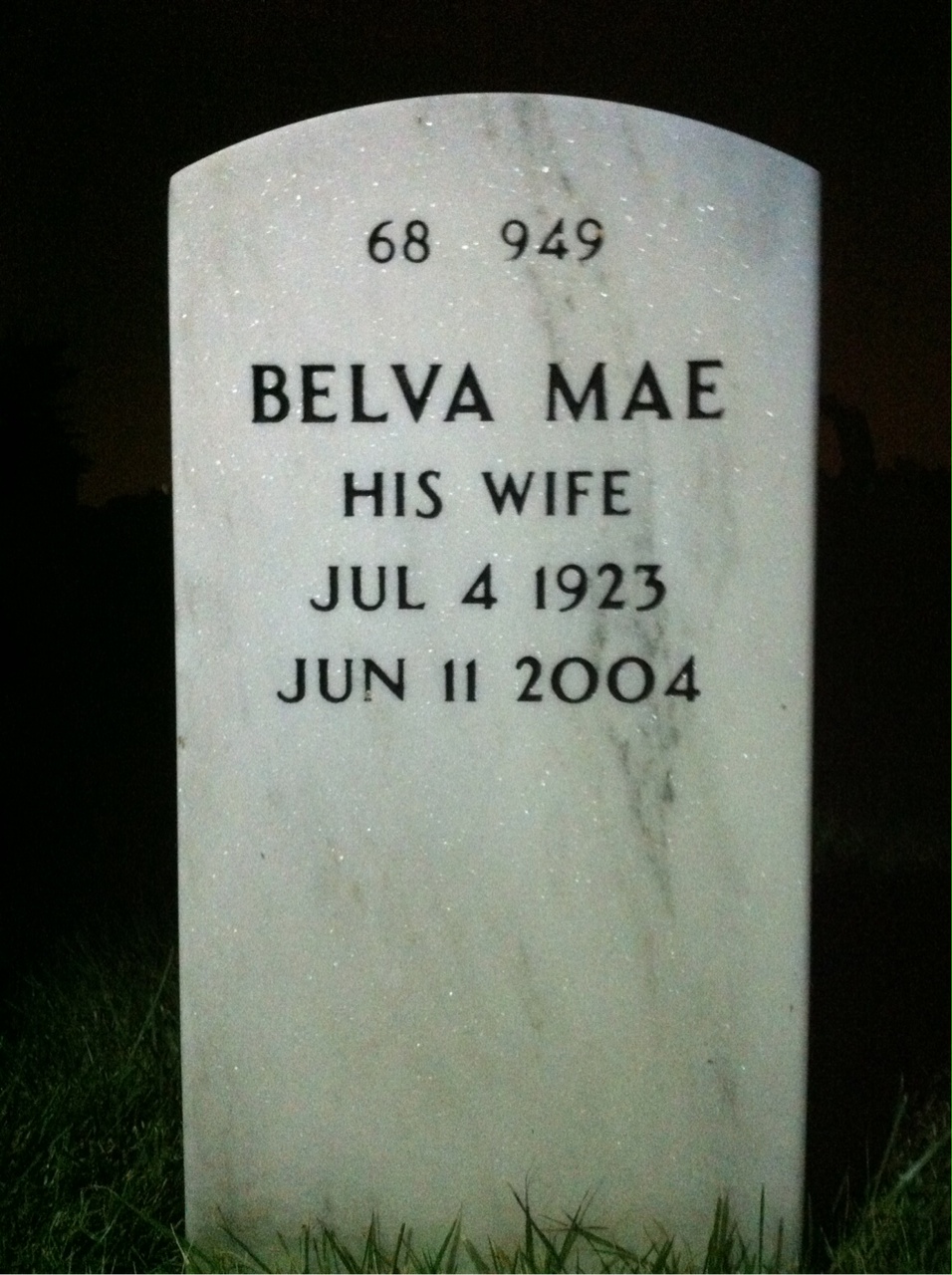Back of headstone — Charles O'Brien