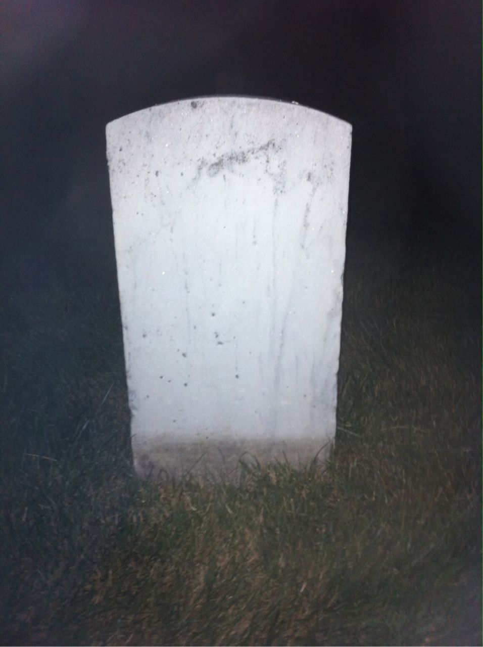 Back of headstone — John Muller