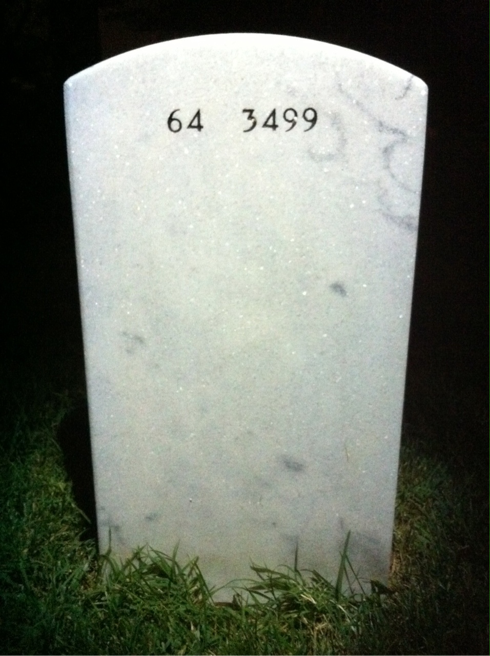 Back of headstone — Tracy Rumsey