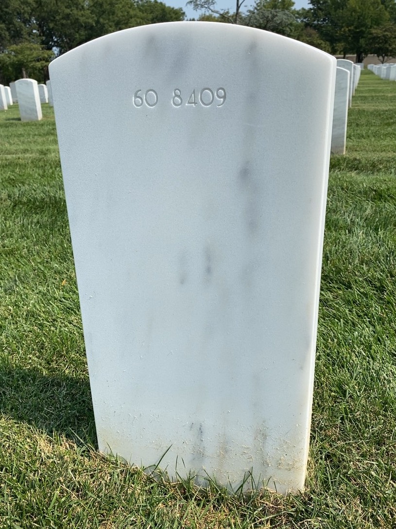 Back of headstone — Christopher Swanson