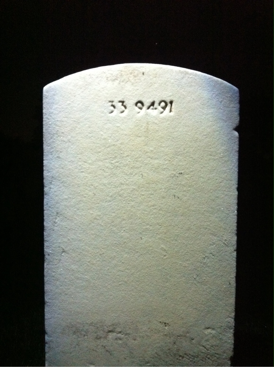 Back of headstone — Orville Blake