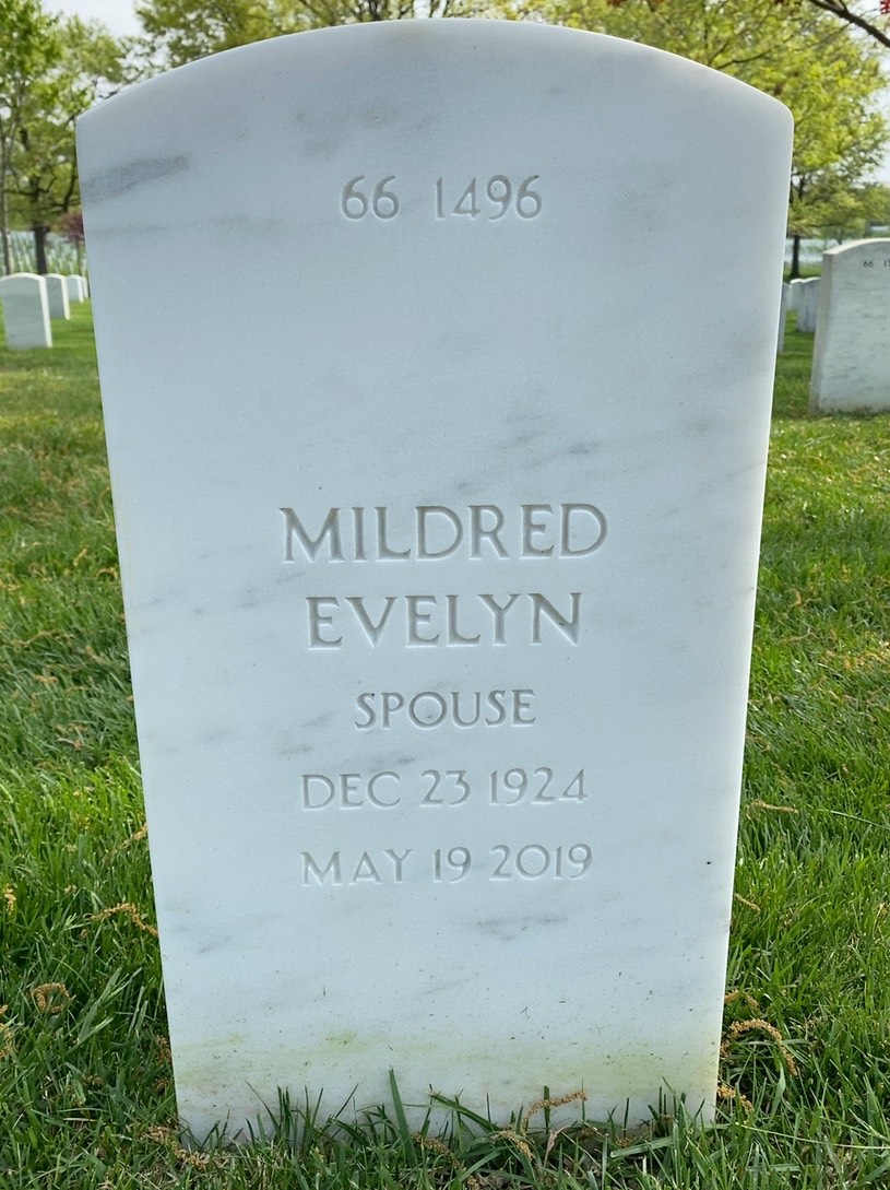Back of headstone — George Gallant