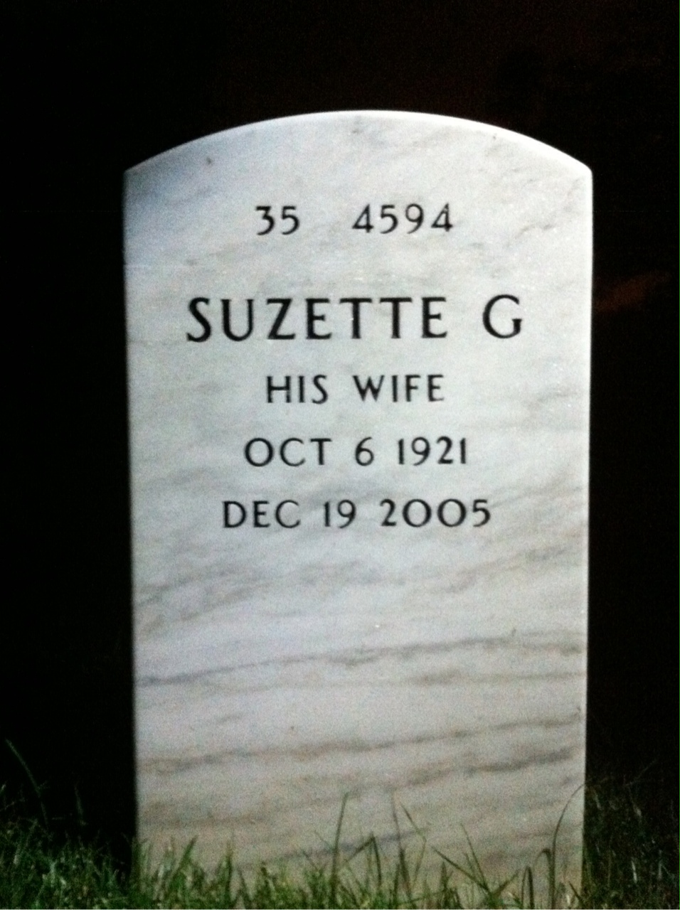 Back of headstone — Ellsworth Macintyre