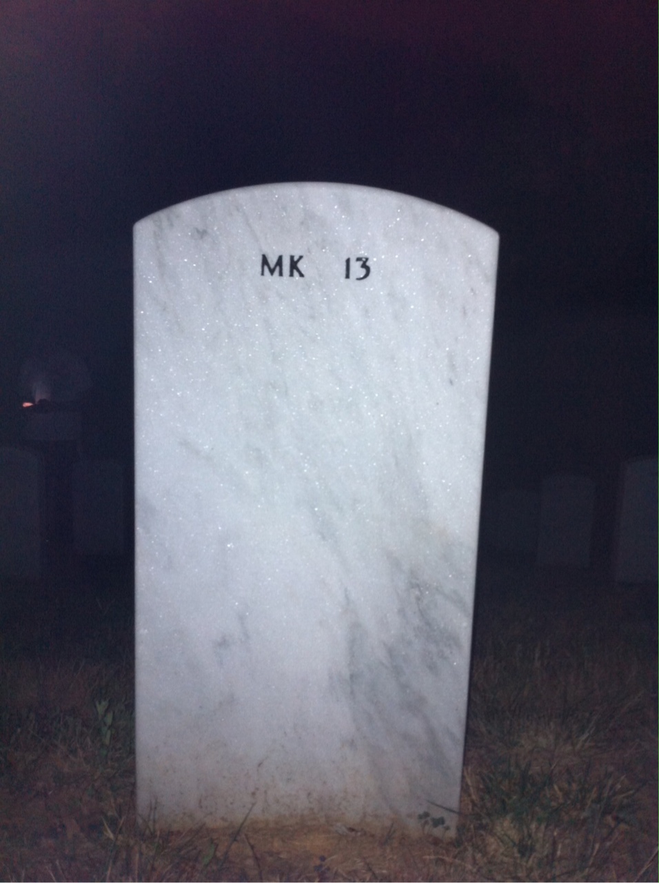 Back of headstone — Arthur Moriondo