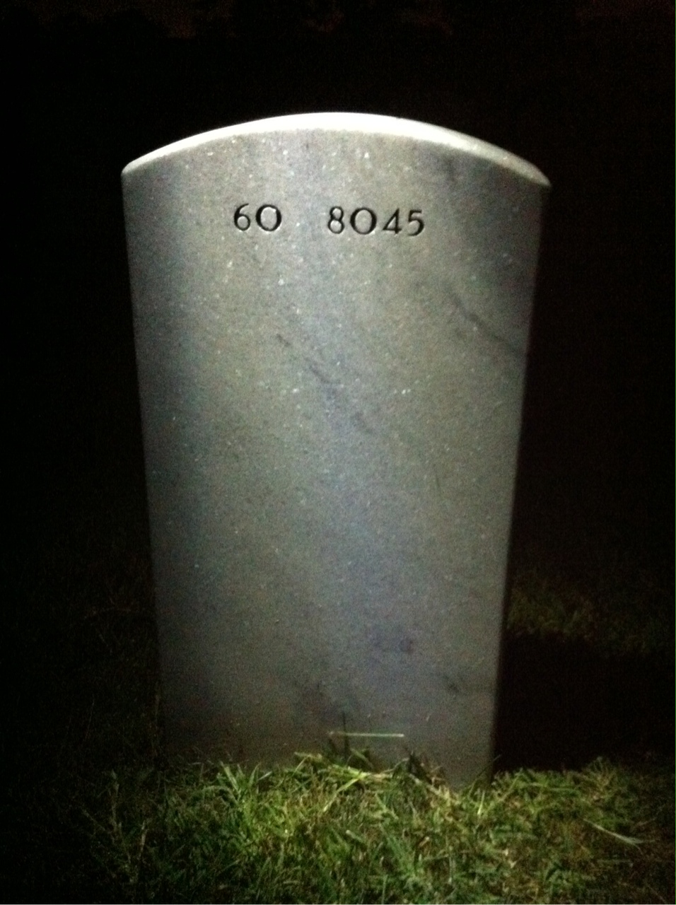 Back of headstone — Charles Phillips