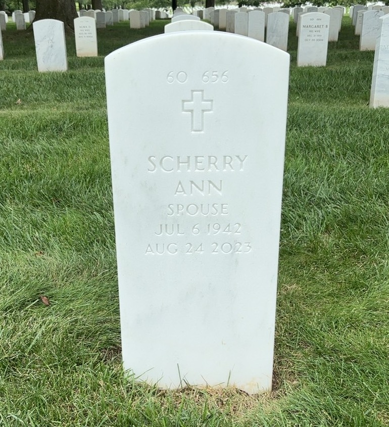 Back of headstone — Gerald Wright