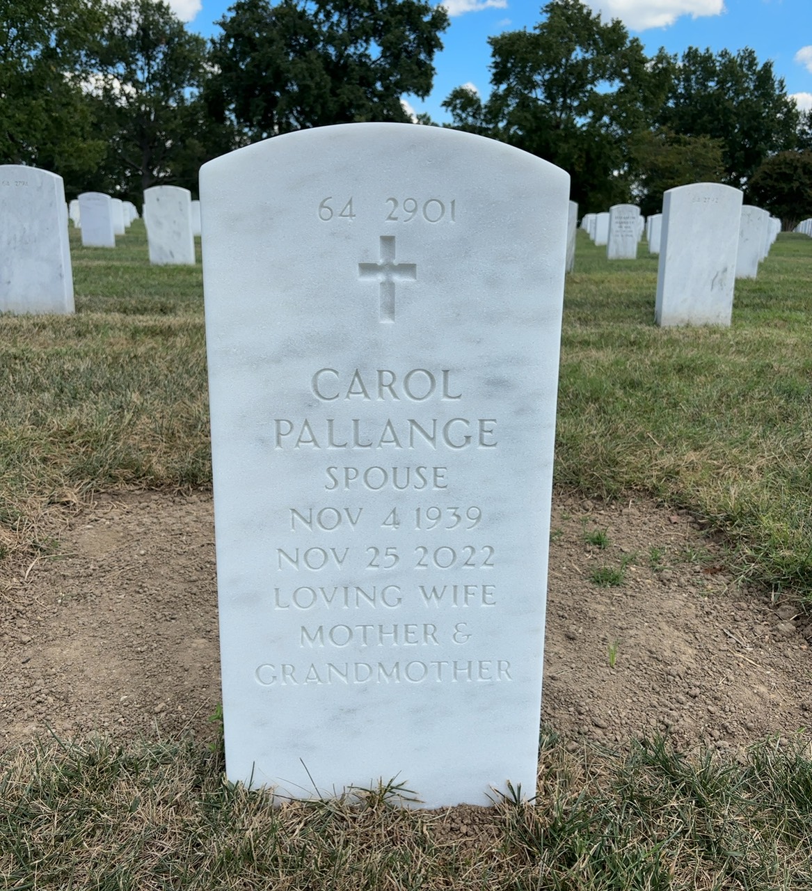 Back of headstone — Peter Howell