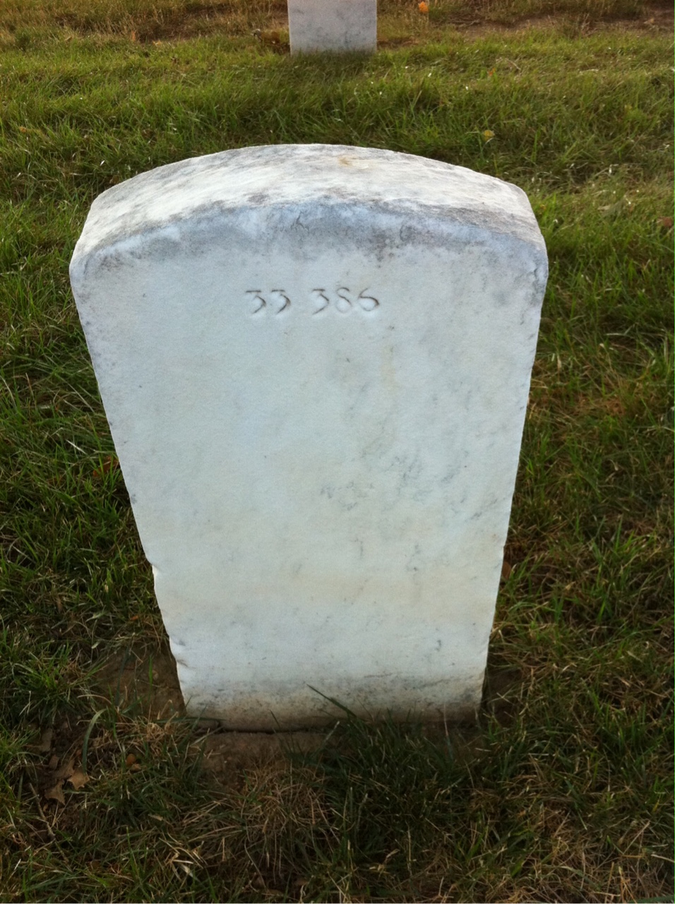 Back of headstone — Clifton Ashley