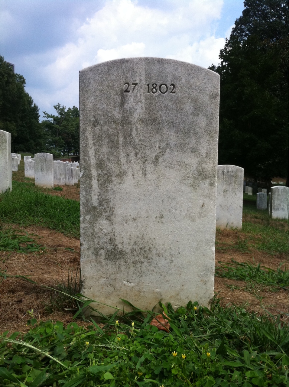 Back of headstone — C Middleton