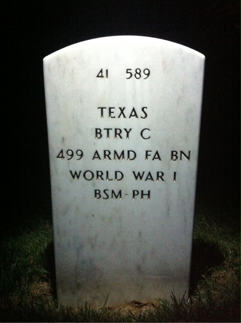 Headstone of George B Turner