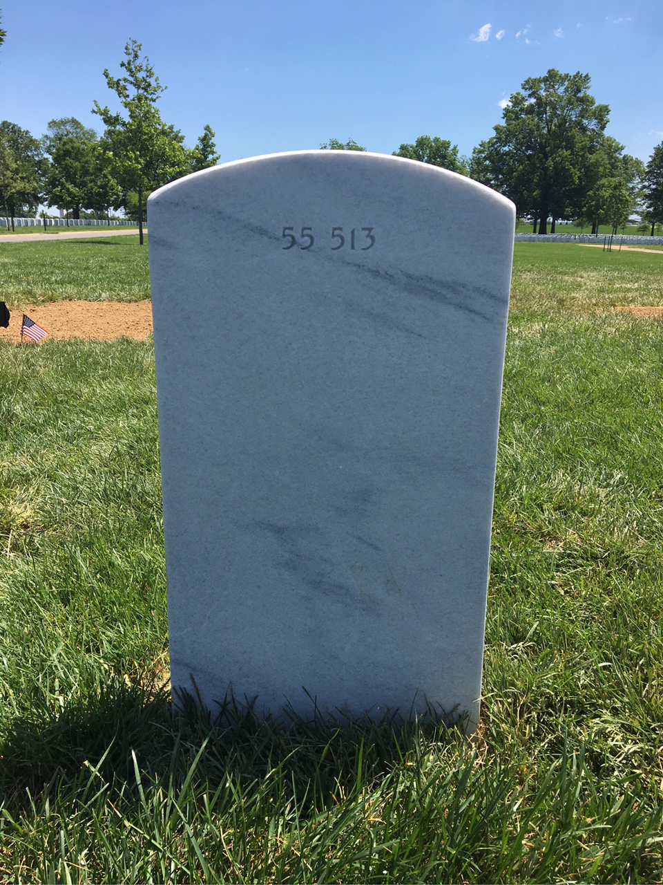 Back of headstone — James Morrow