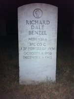Richard Benzel — Headstone Front