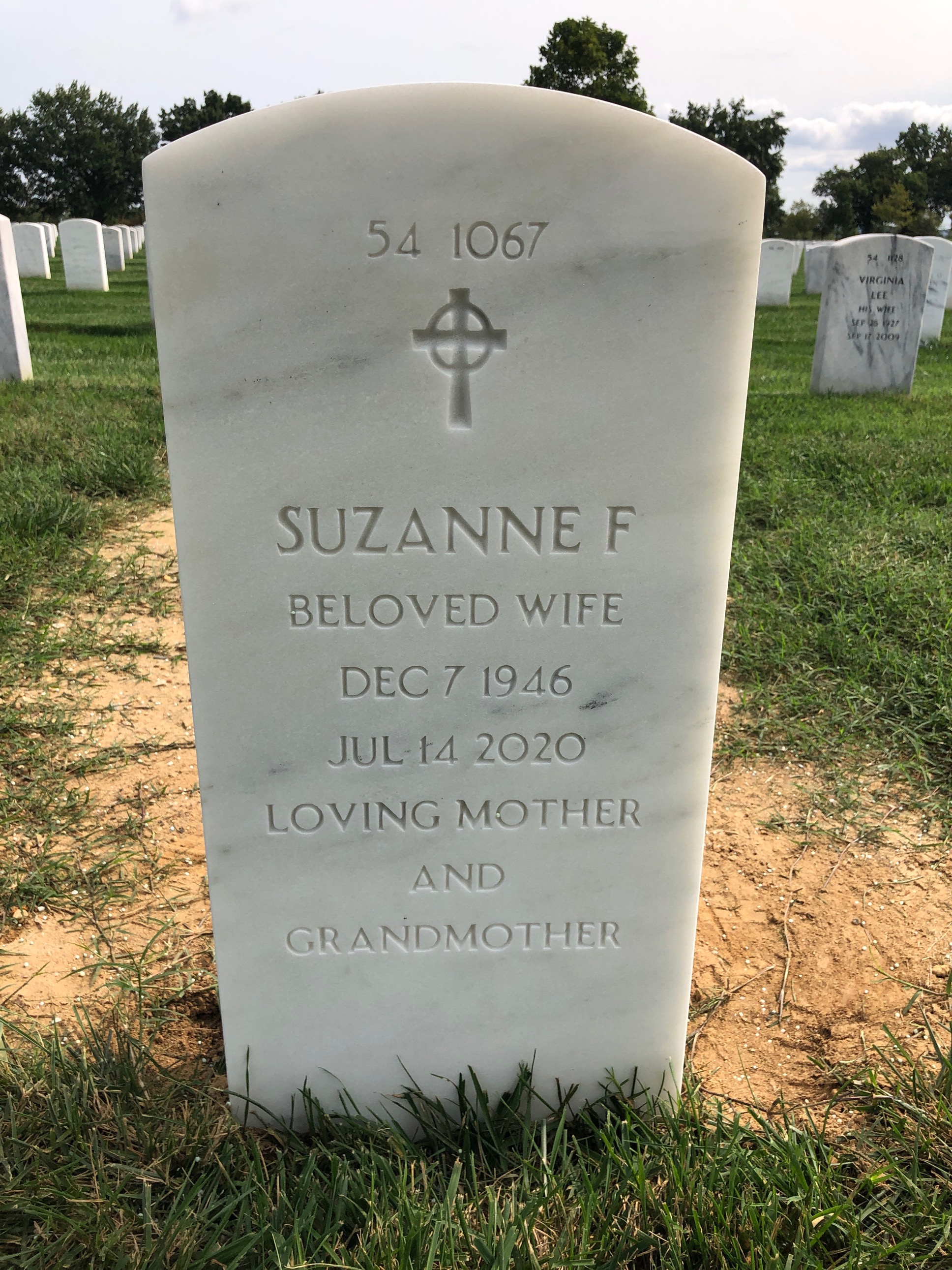 Back of headstone — Donald Ferguson