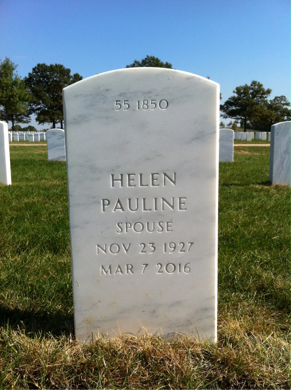 Back of headstone — Aldo Argentieri