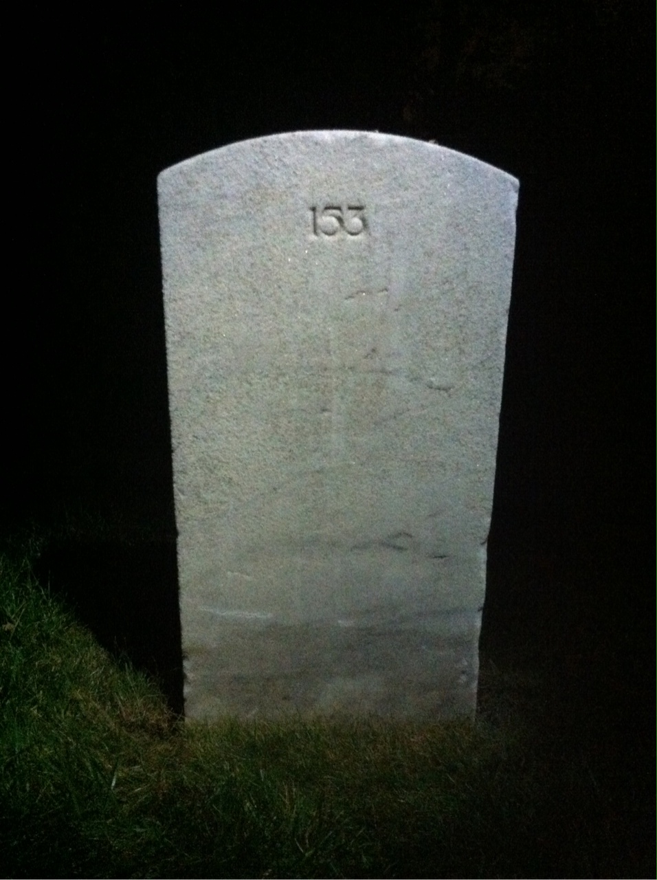 Back of headstone — William Beeken
