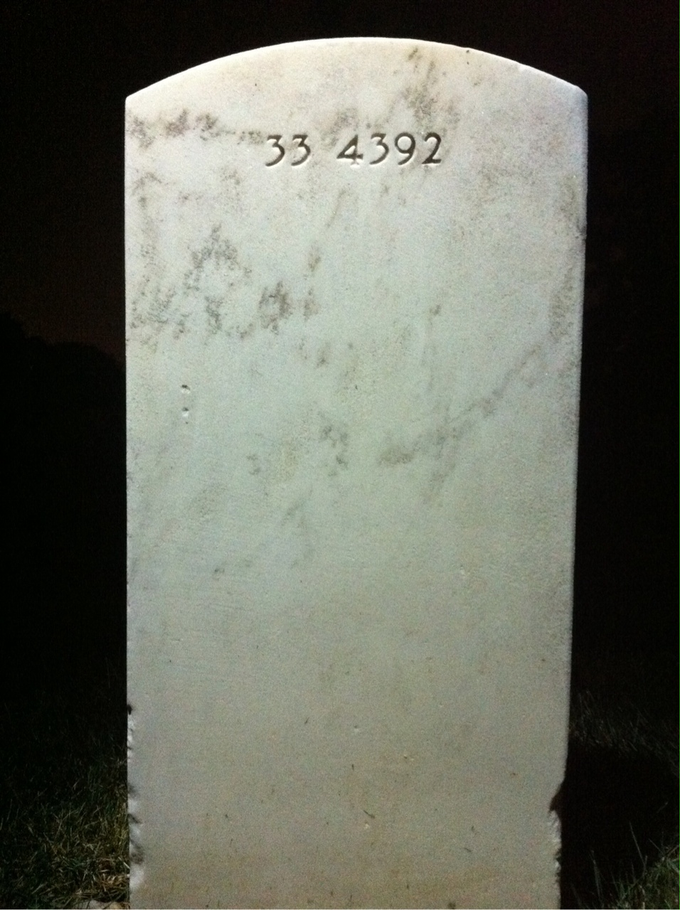 Back of headstone — Agnes Medford