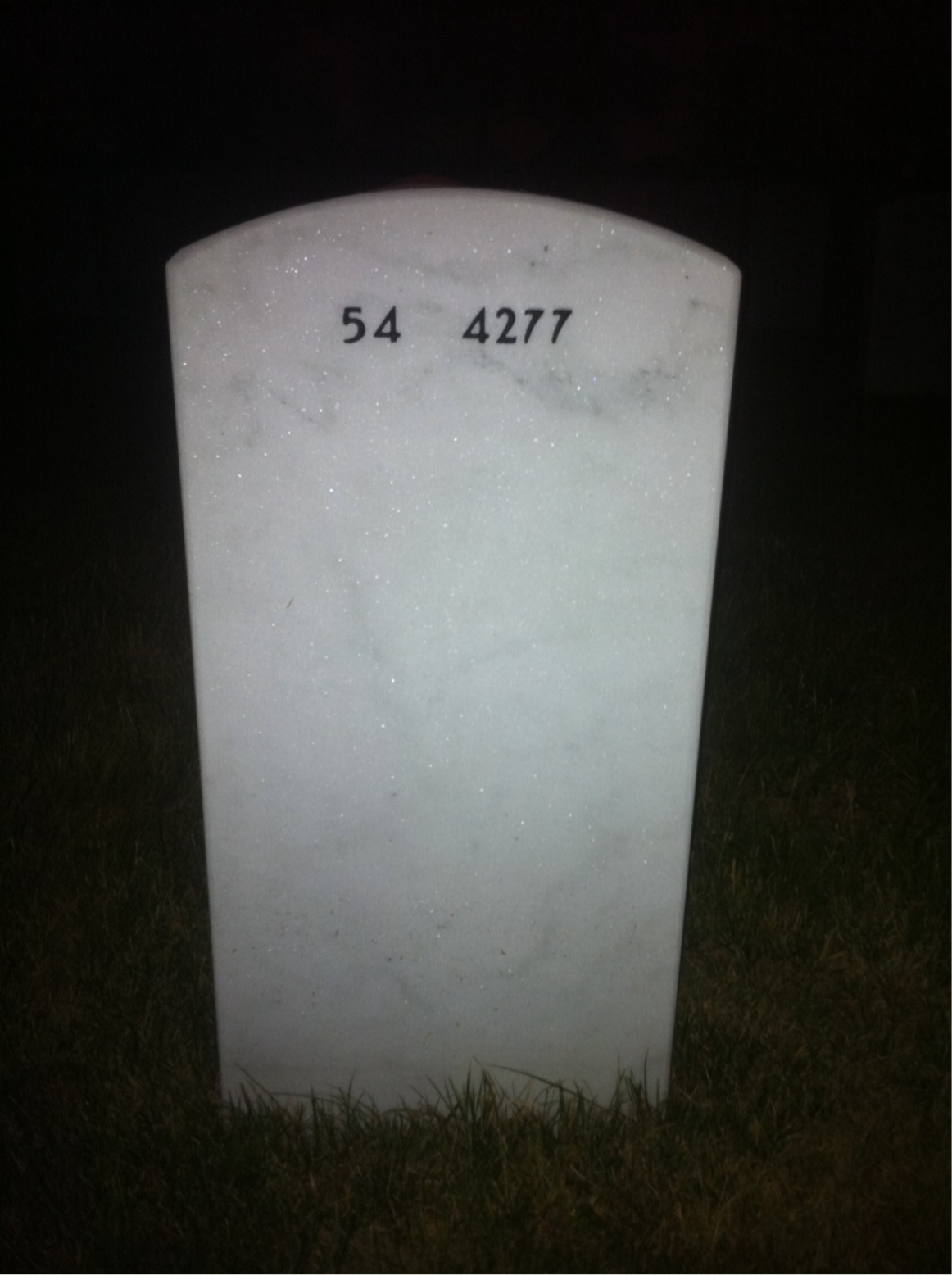 Back of headstone — John Macgill