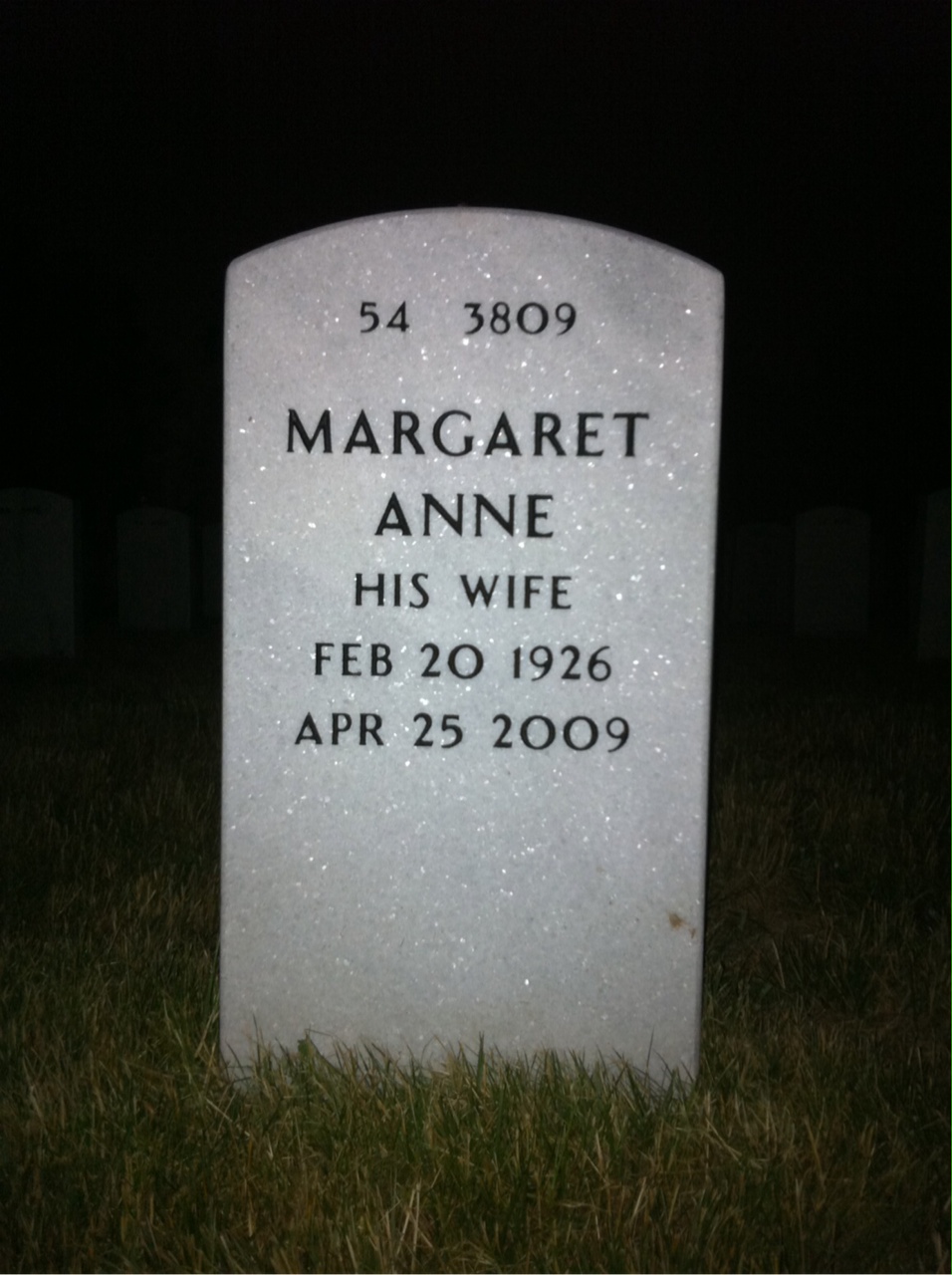 Back of headstone — Douglas Saunders