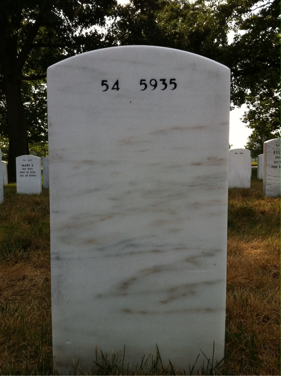 Back of headstone — Robert Mccaffrey