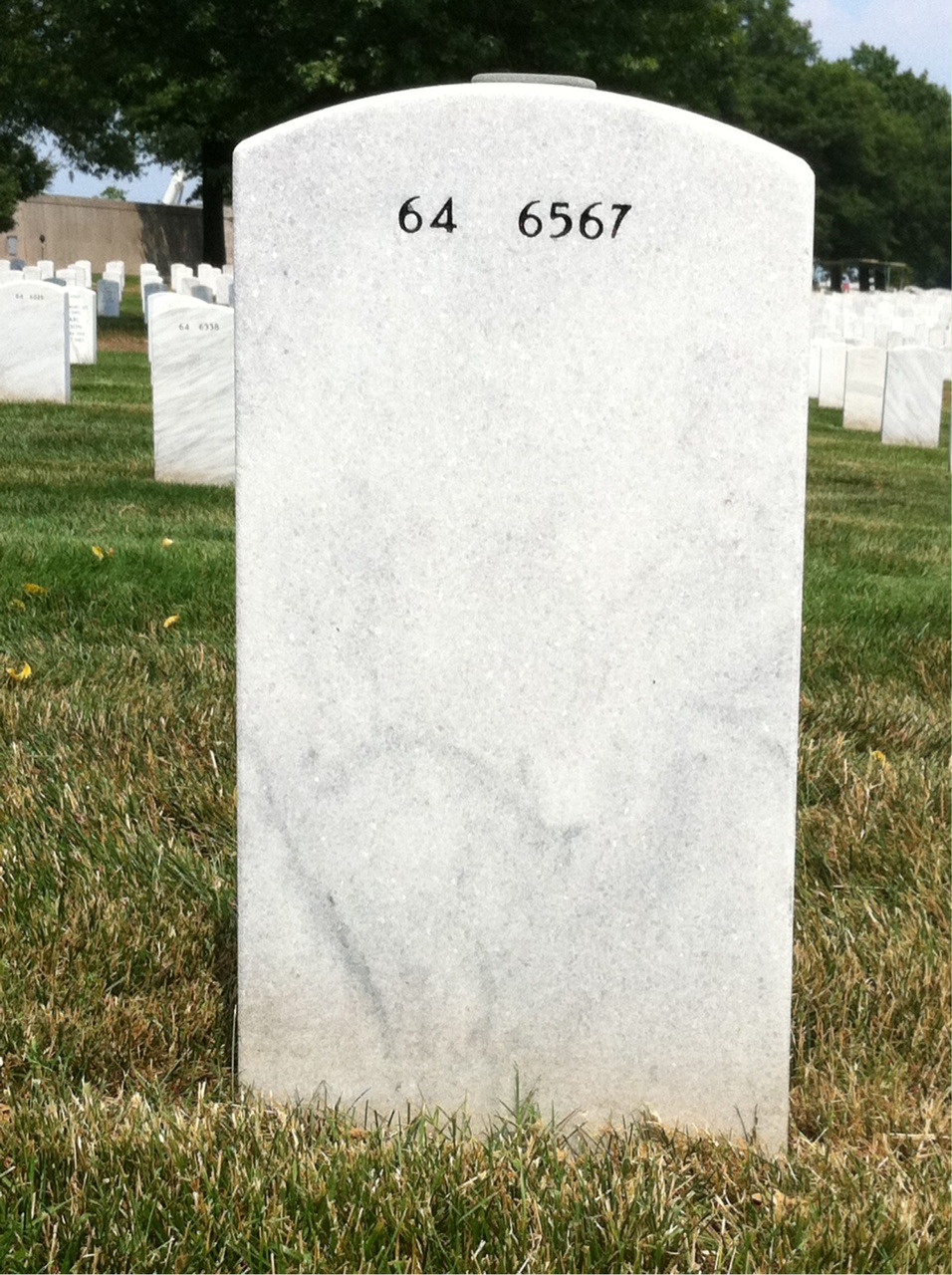Back of headstone — Richard Holmes