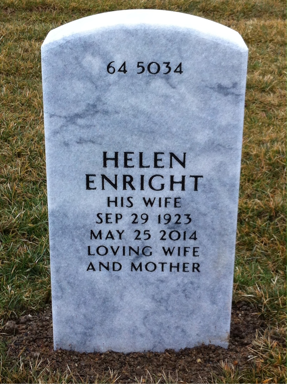 Back of headstone — Talmadge Maggard