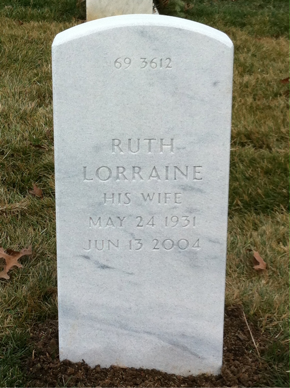 Back of headstone — Richard Miller