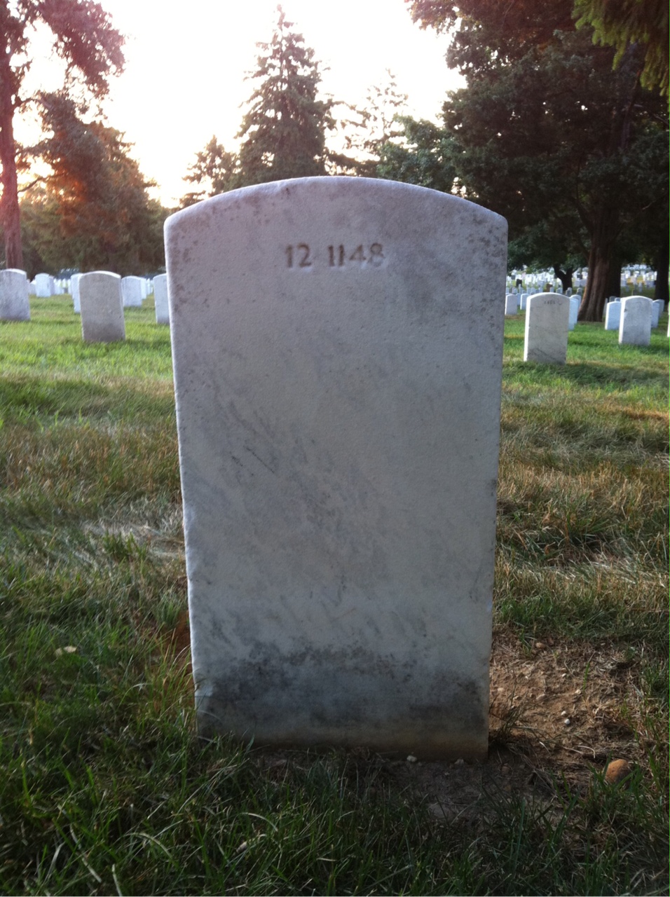 Back of headstone — Ruby Corcoran