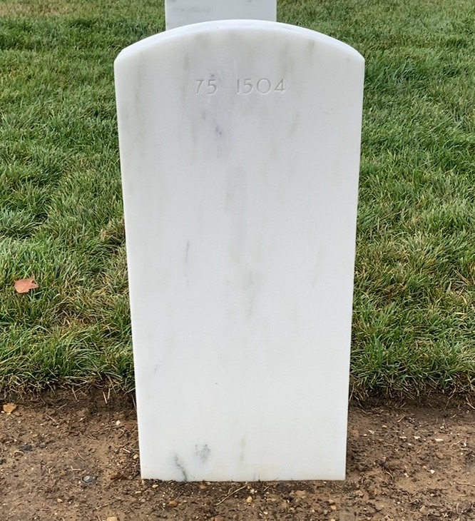 Back of headstone — James Anagnost