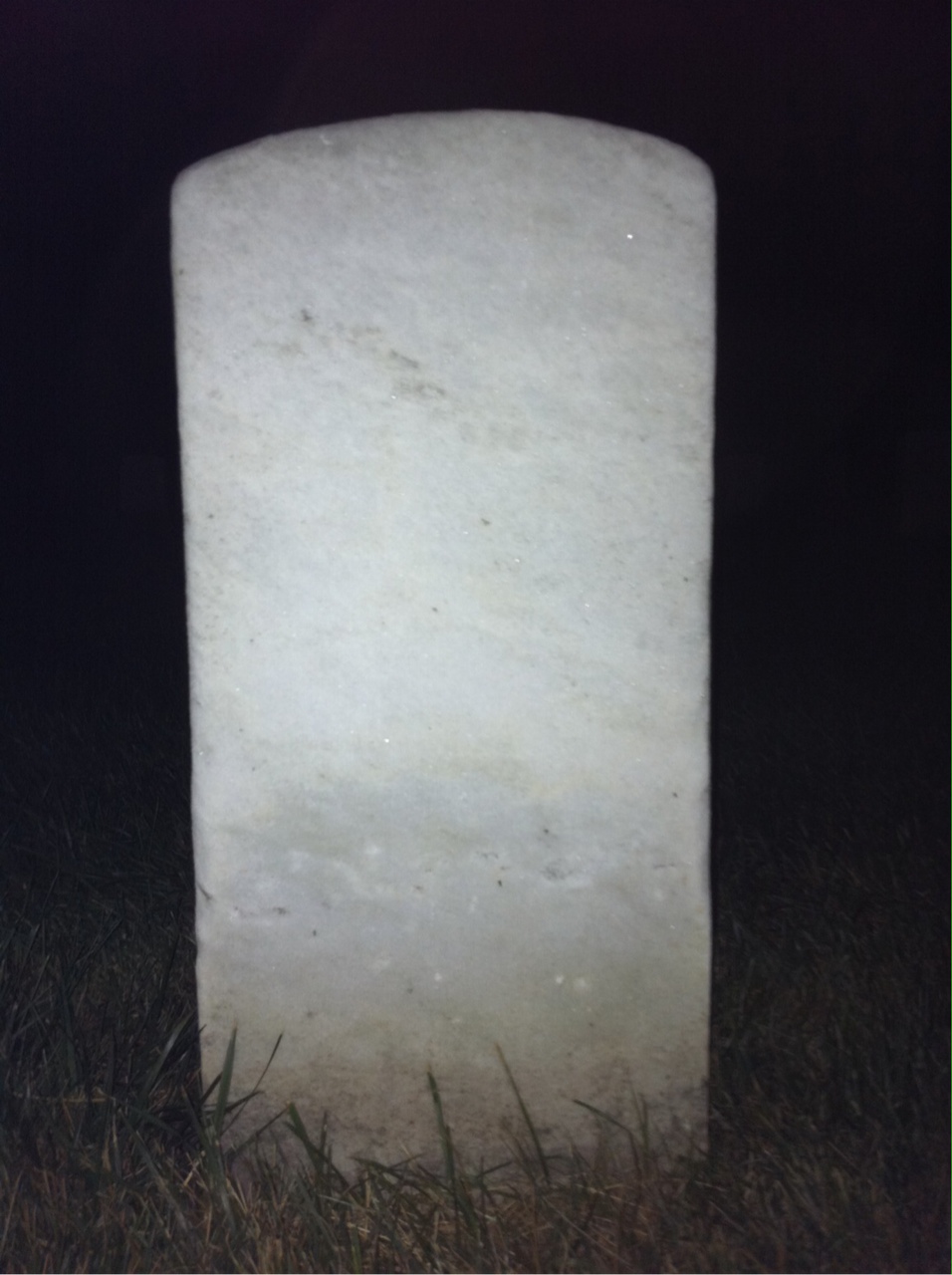 Back of headstone — Frederick Ammon