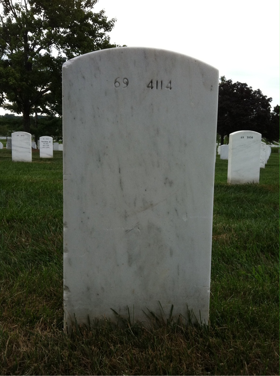 Back of headstone — Richard Seder