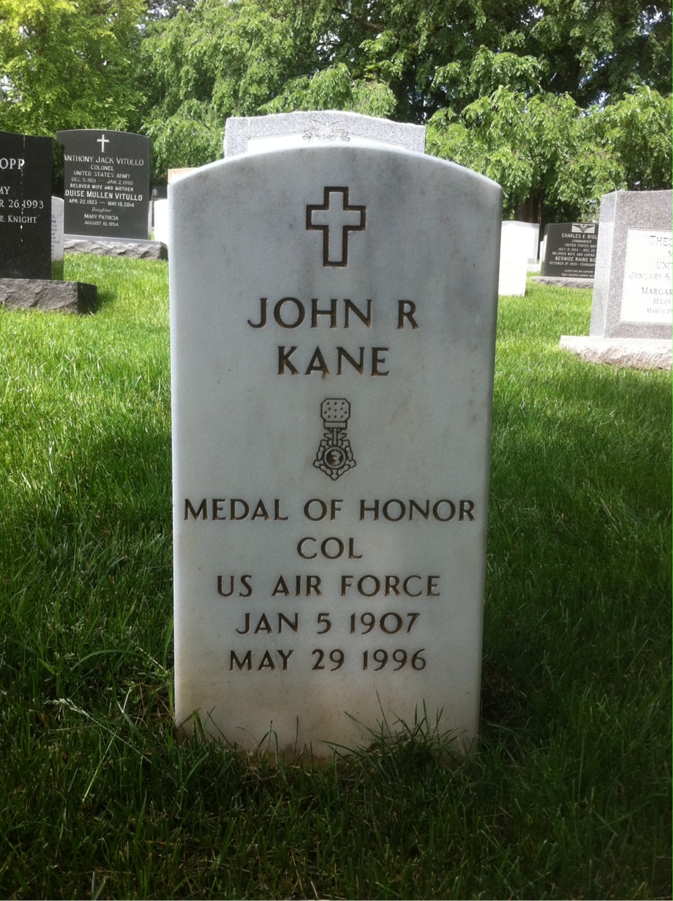 Headstone of John R. Kane