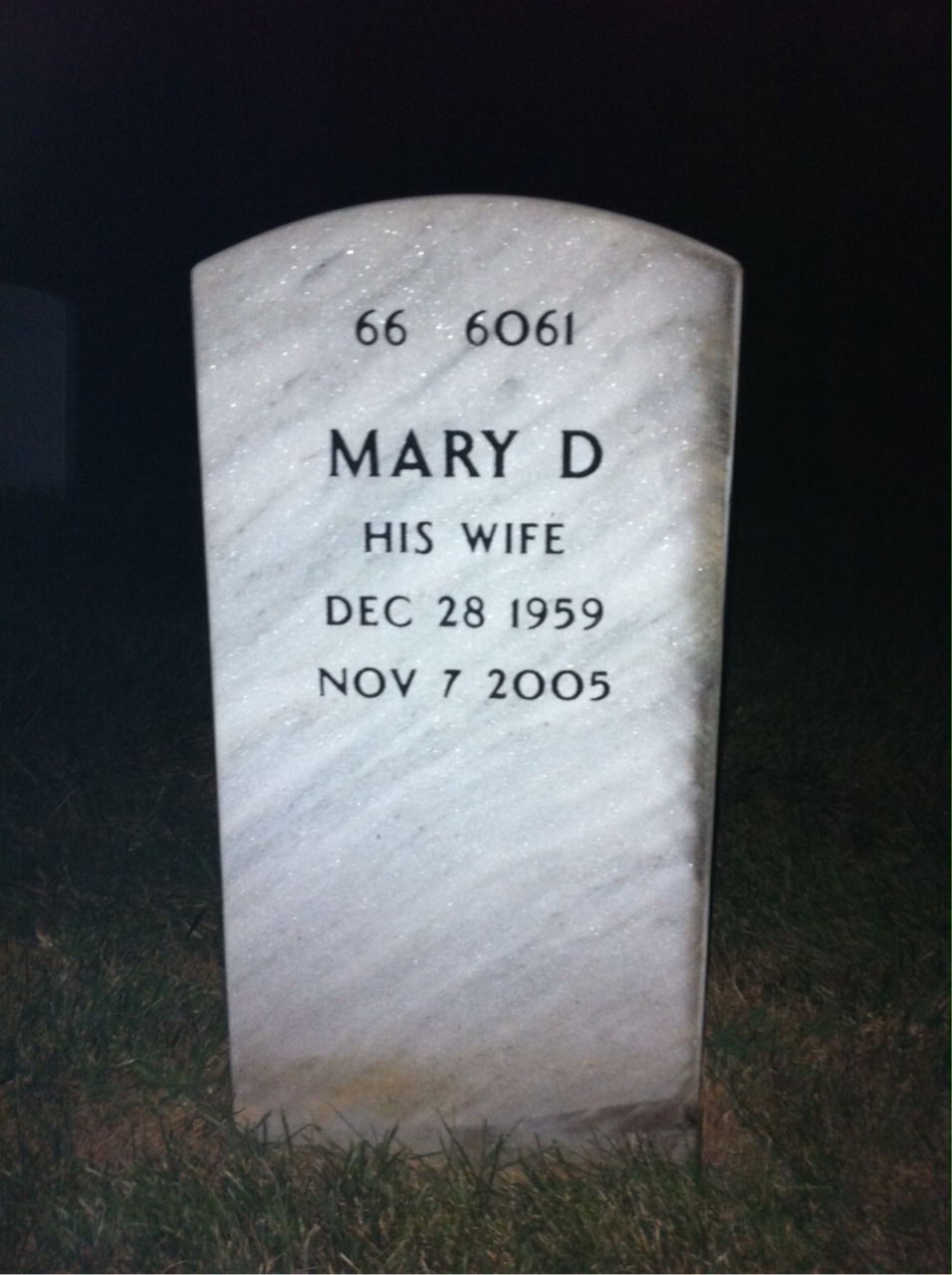 Back of headstone — Carl Murphy