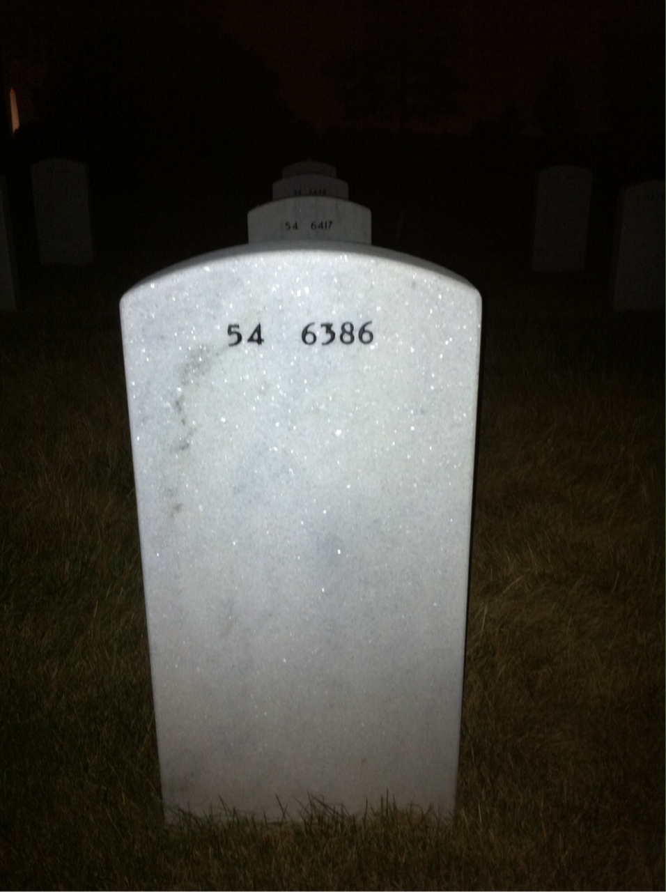 Back of headstone — Mark Coggin