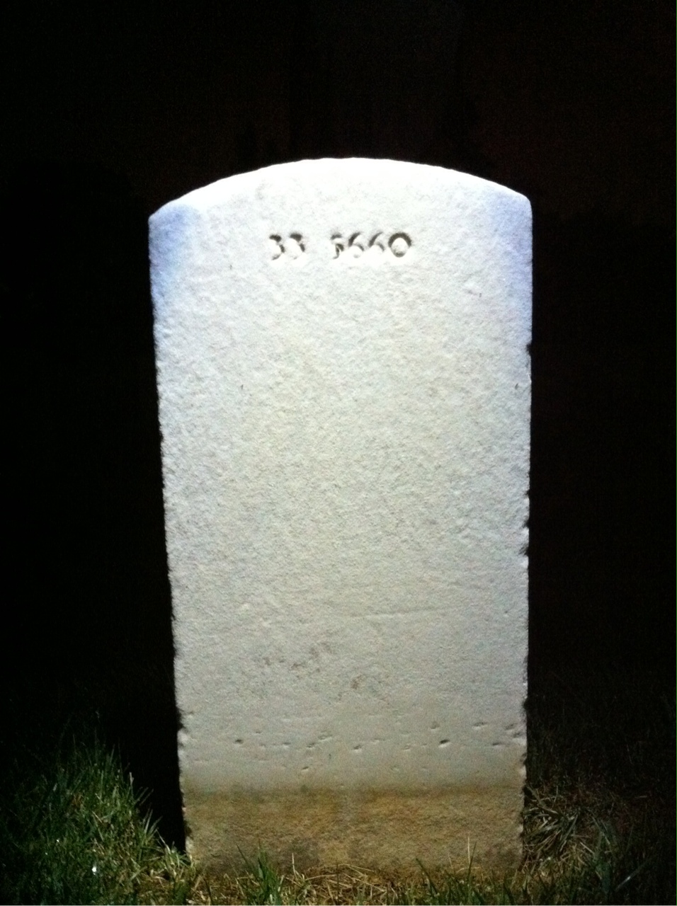 Back of headstone — Lee Bailey