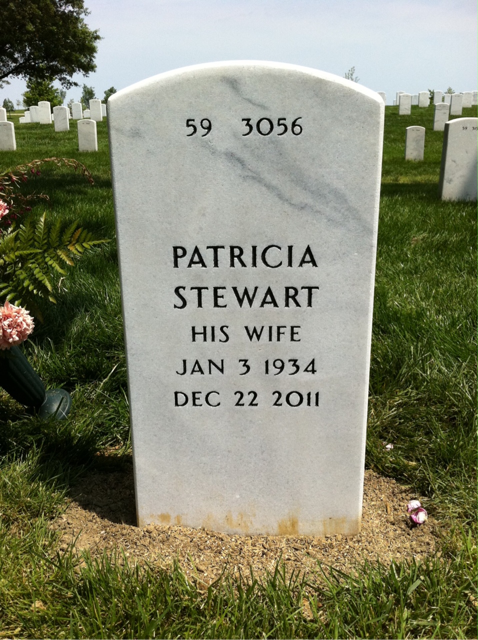 Back of headstone — Robert Marrs