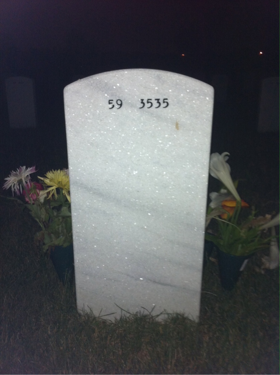 Back of headstone — Leamon Green