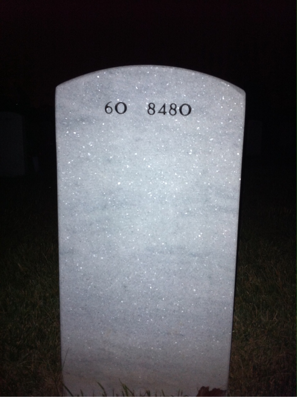 Back of headstone — Franklin Kirsch