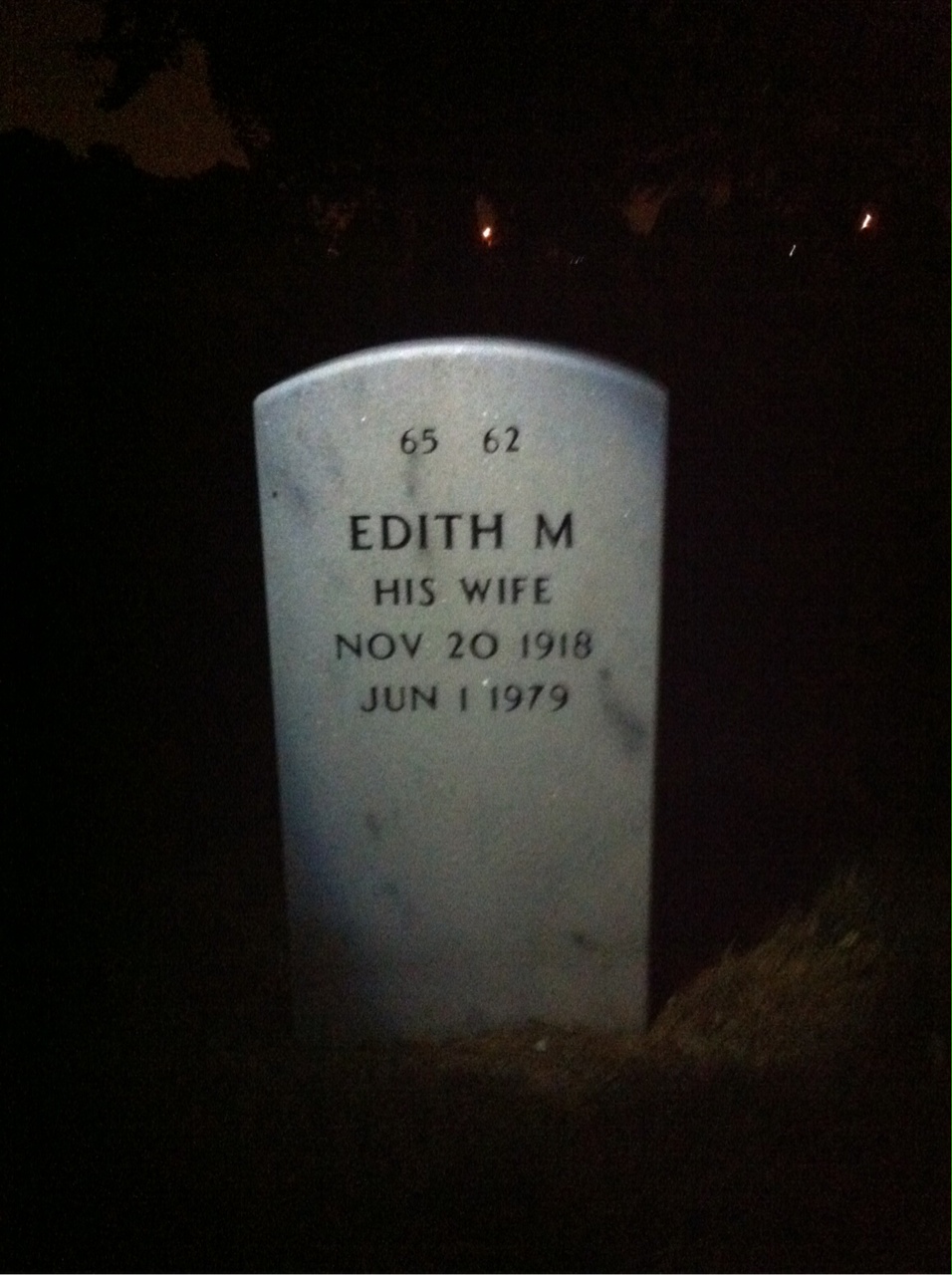 Back of headstone — Carl Jensen