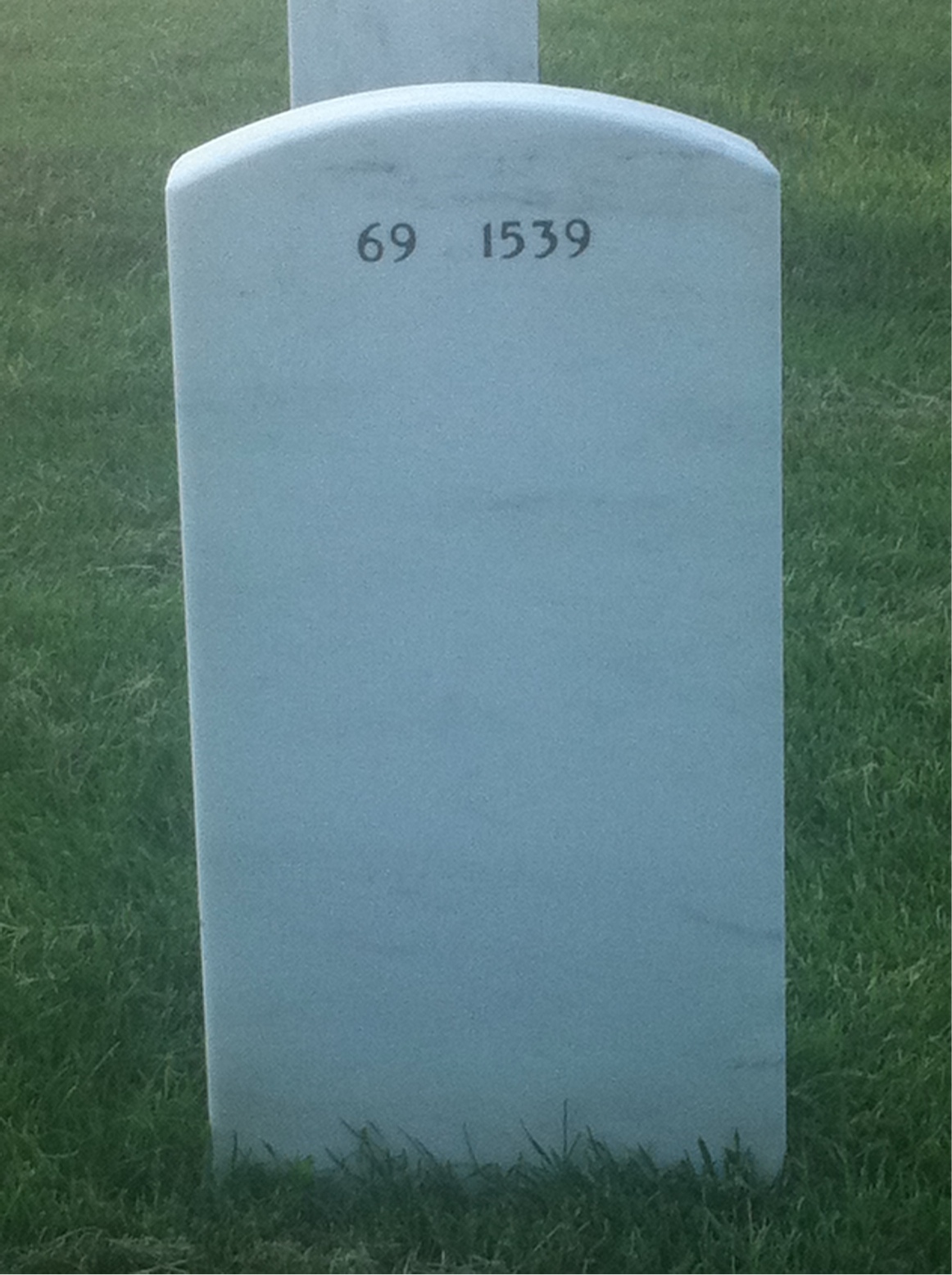 Back of headstone — William Owen