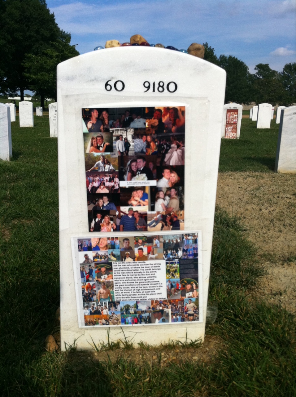 Back of headstone — Brendan John Looney