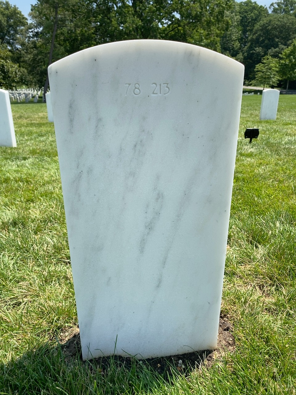 Back of headstone — David Mckee