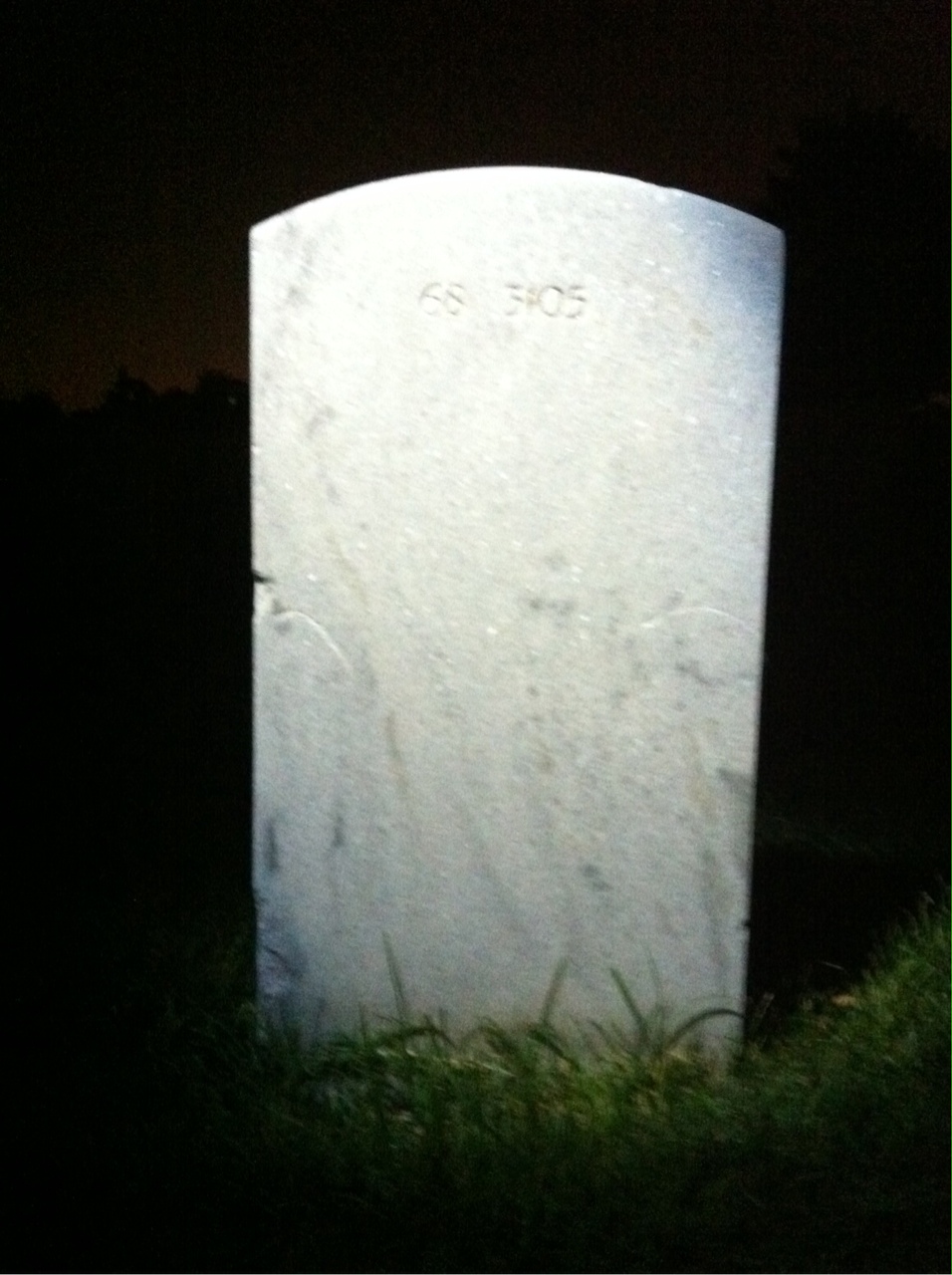 Back of headstone — John Mulligan