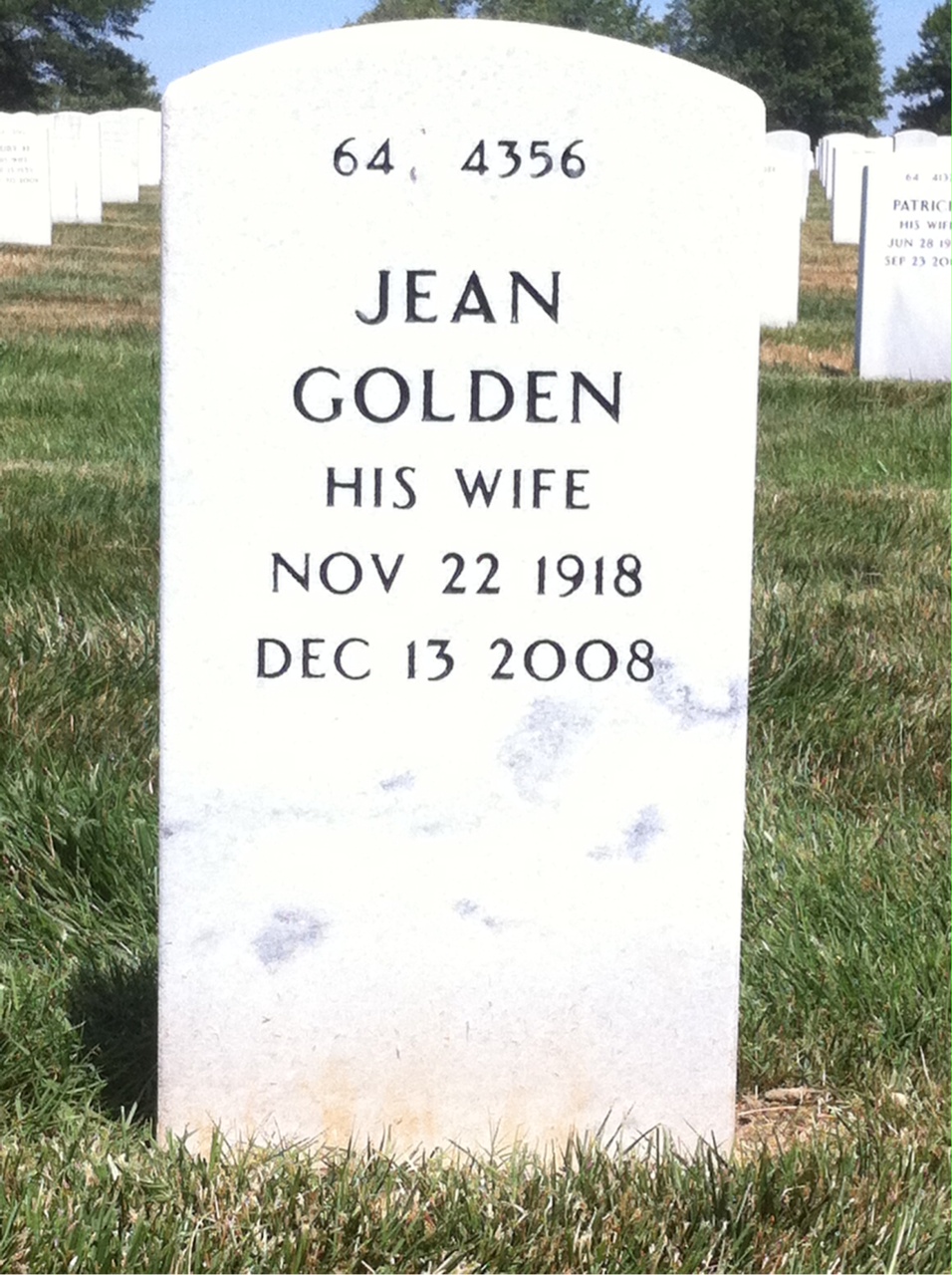Back of headstone — Richard Fisher
